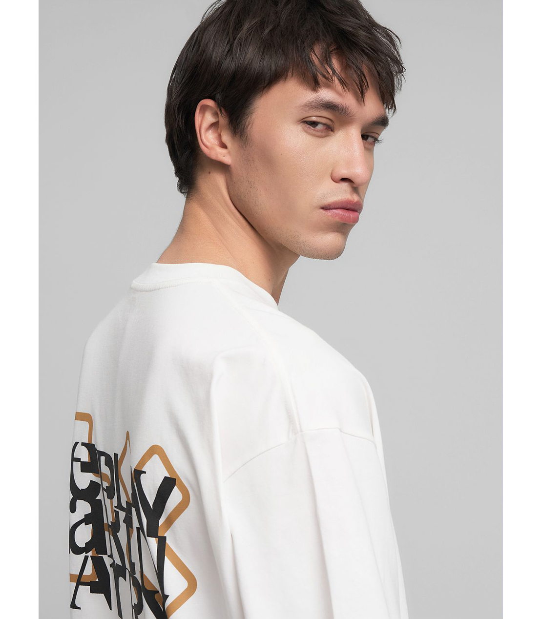 オーバーフィット REPLAY X MARTIN GARRIX ロゴ&レタリング Tシャツ 詳細画像 オフホワイト 7